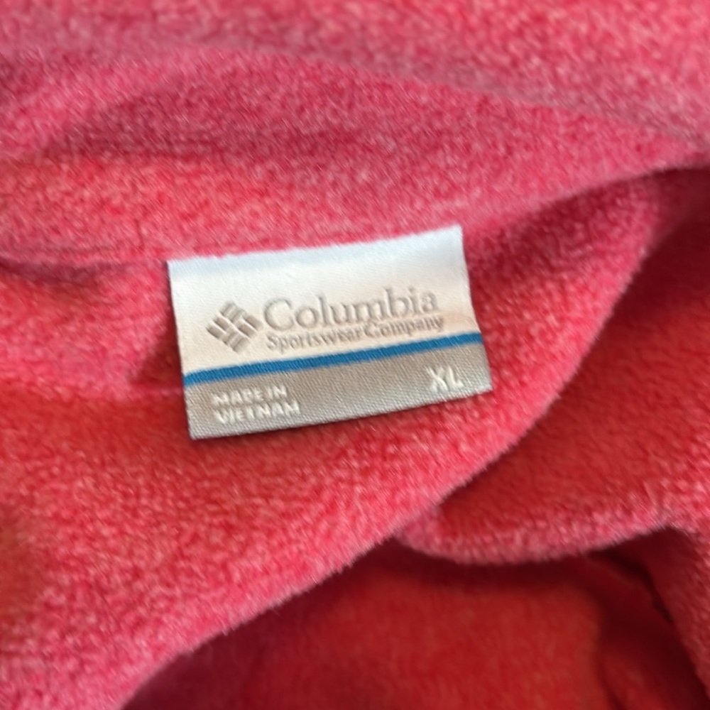 COLUMBIA | pullover jacket XL pink plaid - Picture 3 of 4